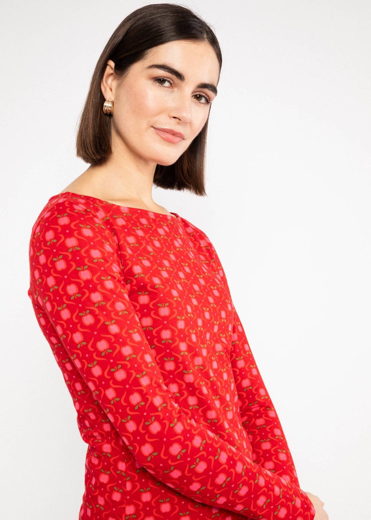Blutsgeschwister Shirt "Oh Marine" rot/gemustert
