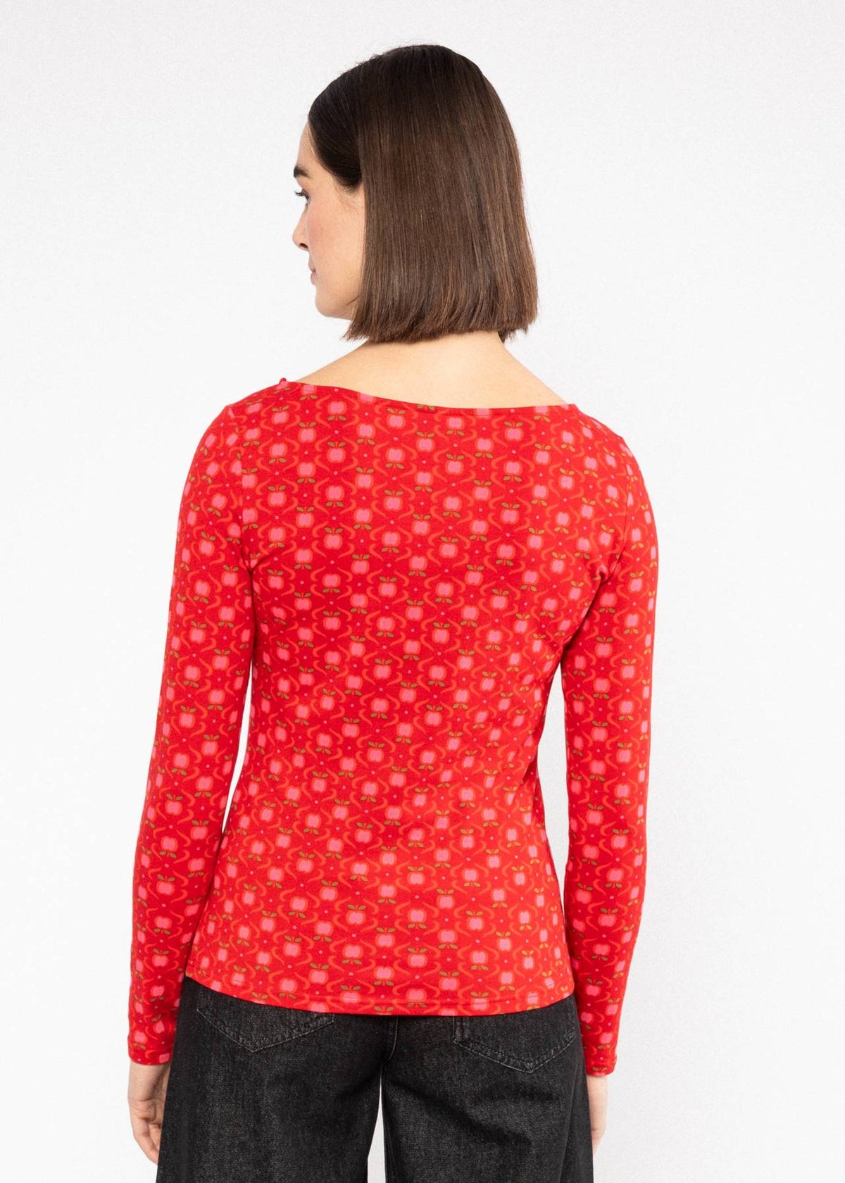 Blutsgeschwister Shirt "Oh Marine" rot/gemustert