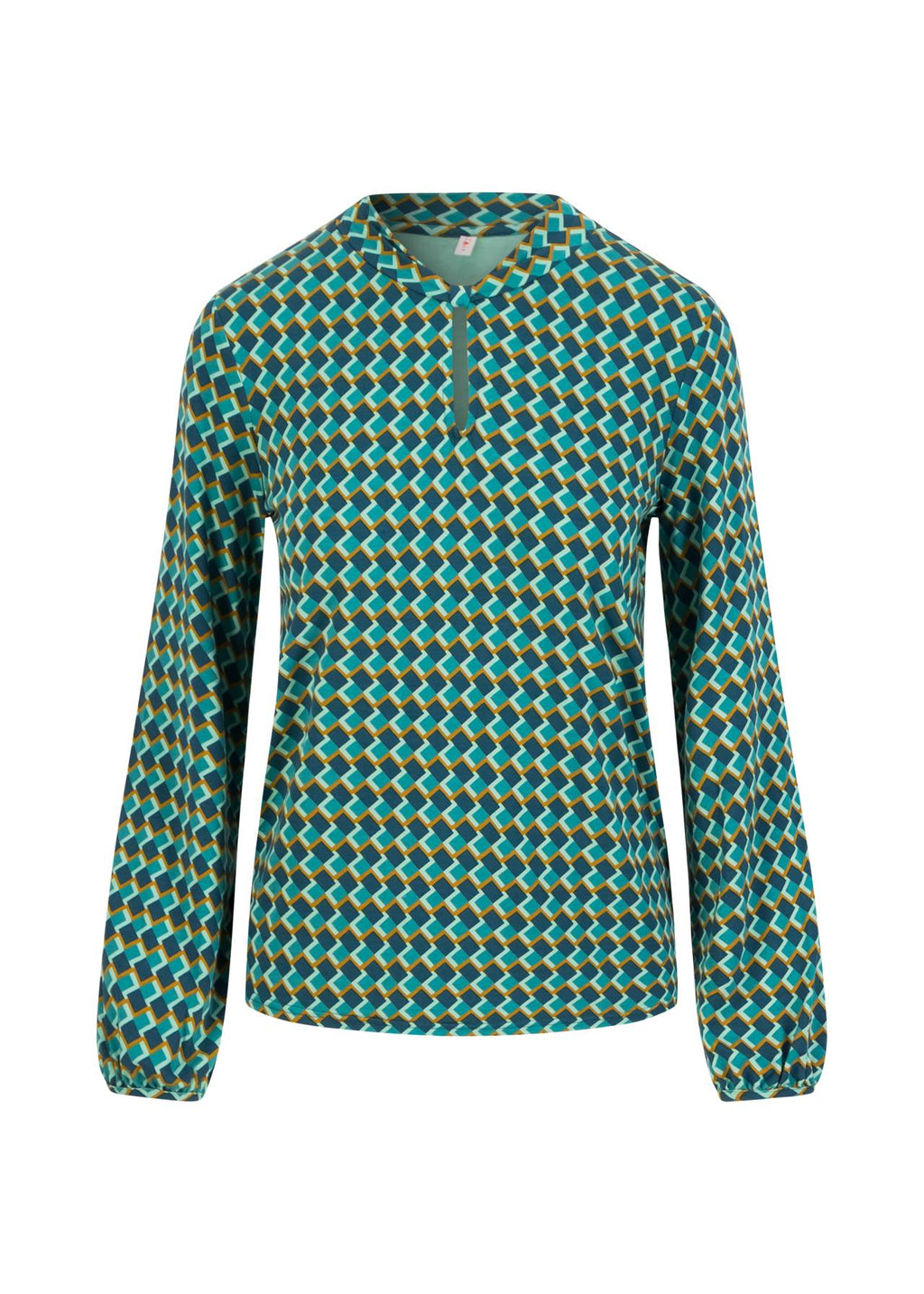 Blutsgeschwister Shirt "Oh my Knot" türkis/gemustert