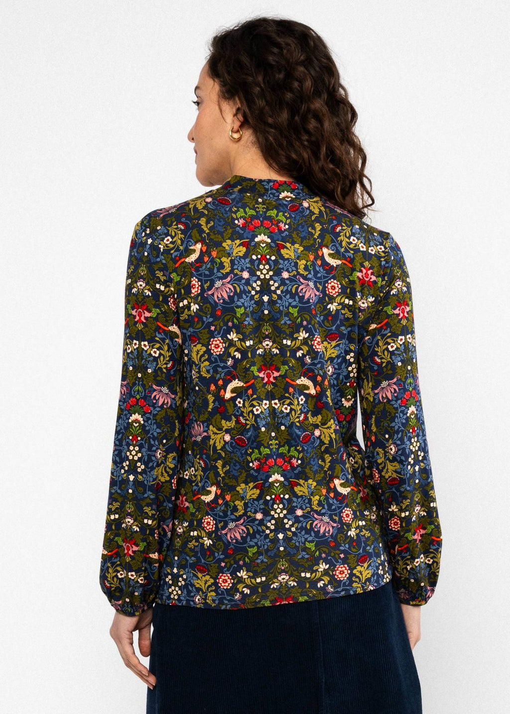 Blutsgeschwister Shirt "Oh my Knot" blau/bunt gemustert