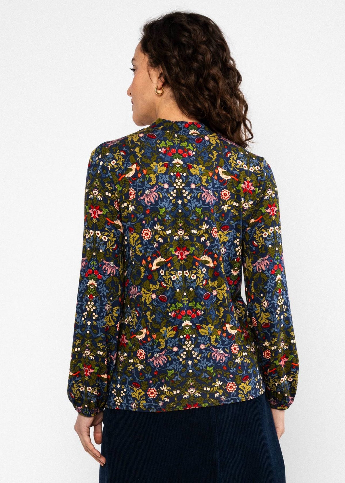 Blutsgeschwister Shirt "Oh my Knot" blau/bunt gemustert
