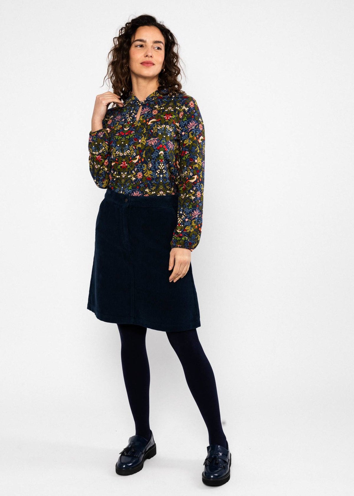 Blutsgeschwister Shirt "Oh my Knot" blau/bunt gemustert