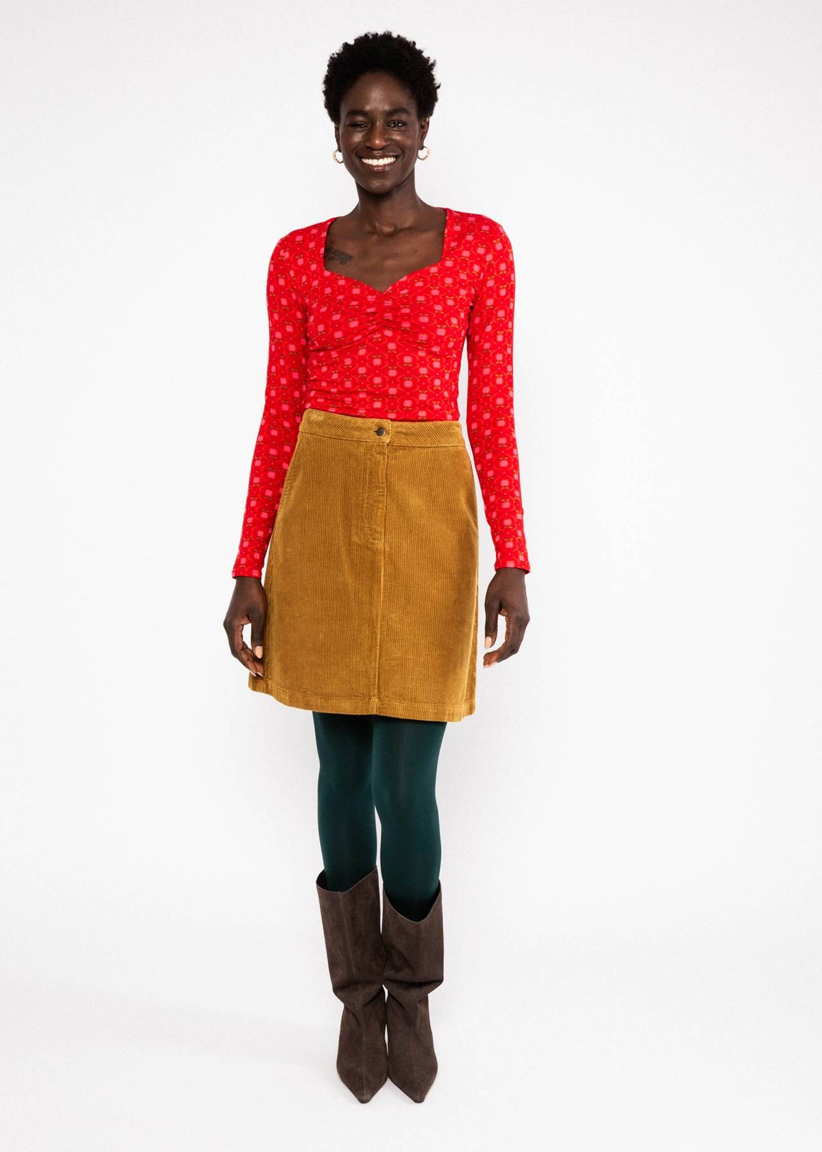 Blutsgeschwister Shirt "Princess Dream" rot/gemustert