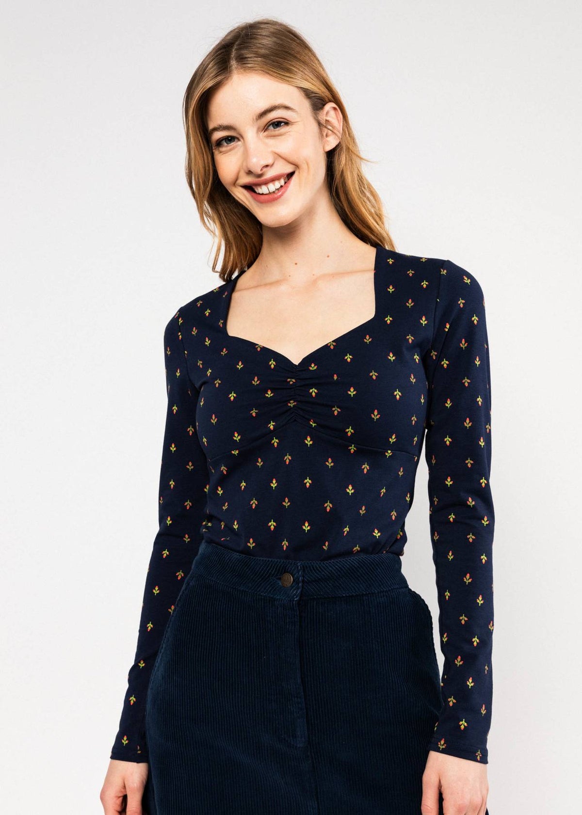 Blutsgeschwister Shirt "Princess Dream" blau/gemustert