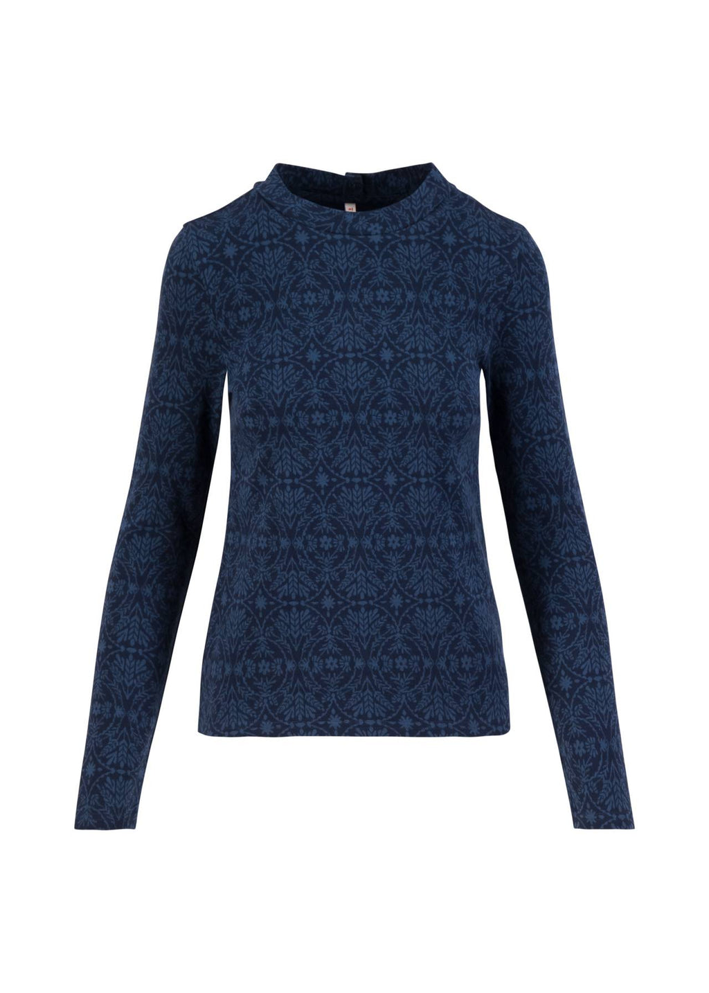 Blutsgeschwister Pullover "Safe and Warm Turtle" blau/gemustert
