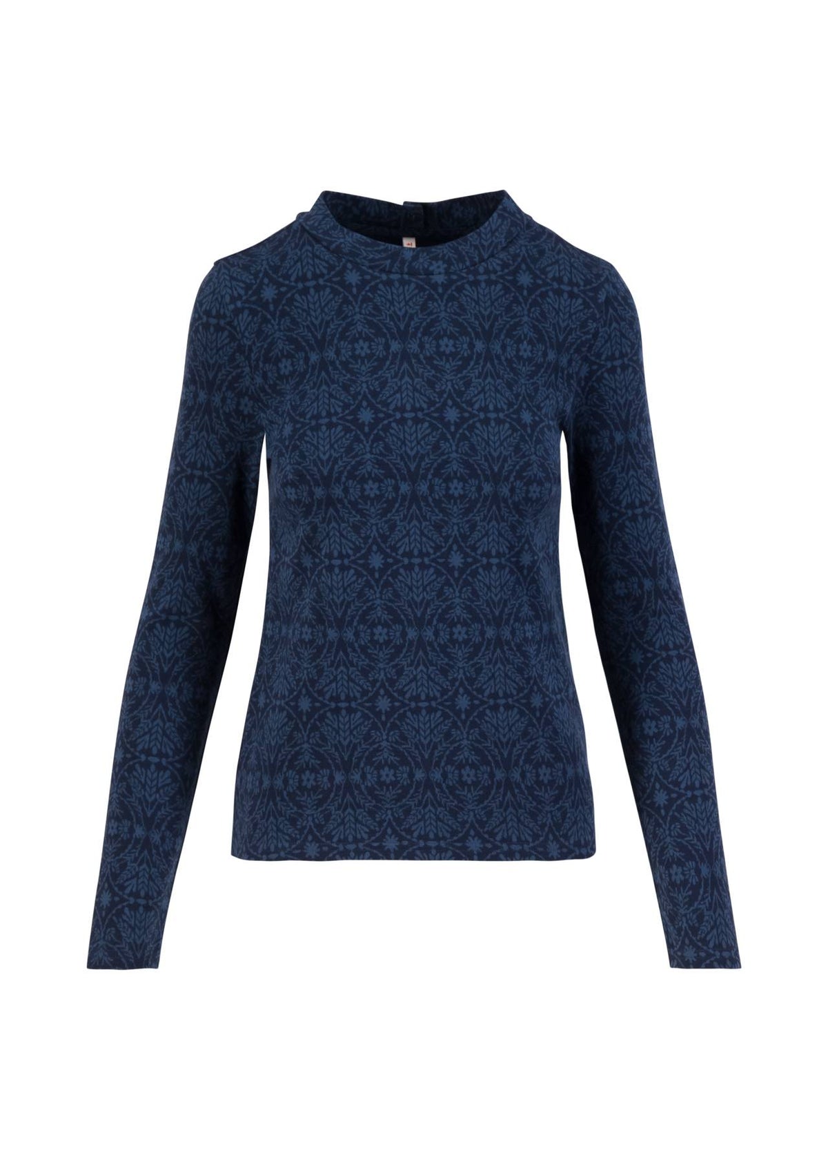 Blutsgeschwister Pullover "Safe and Warm Turtle" blau/gemustert
