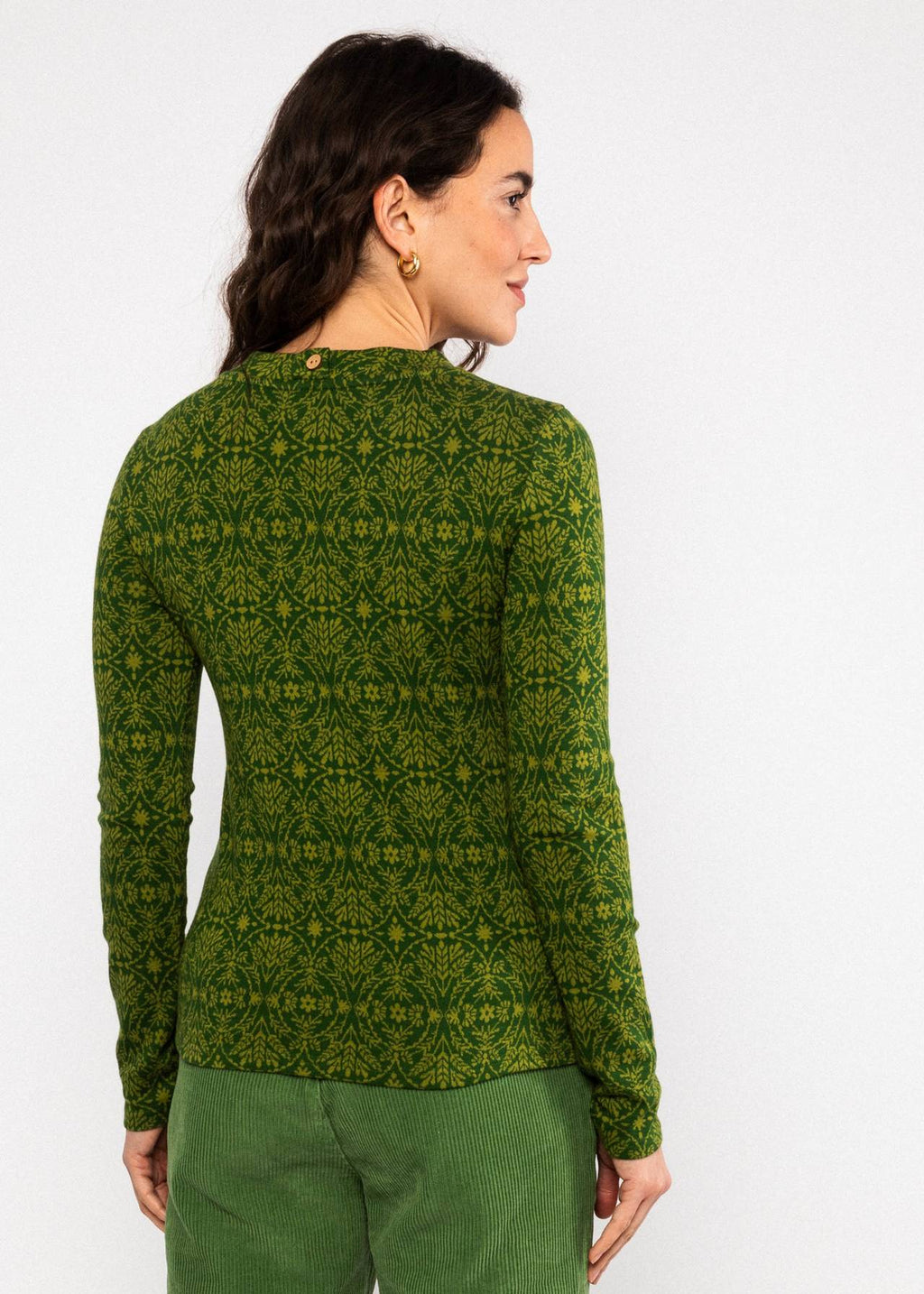 Blutsgeschwister Pullover "Safe and Warm Turtle" grün/gemustert