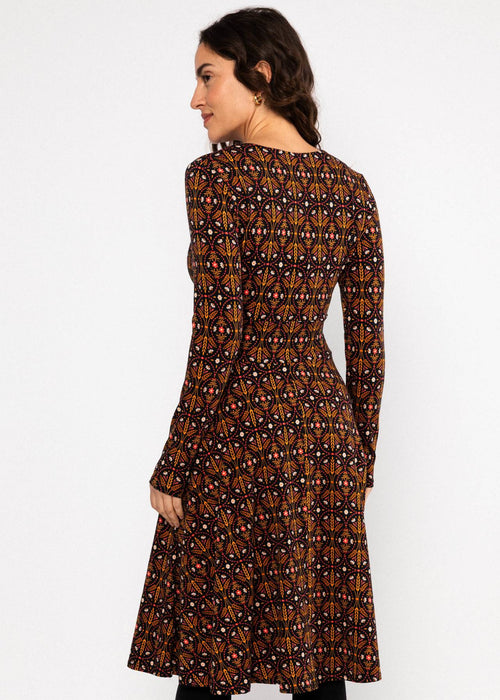 Blutsgeschwister Kleid "Shalala Tralala" braun/gemustert