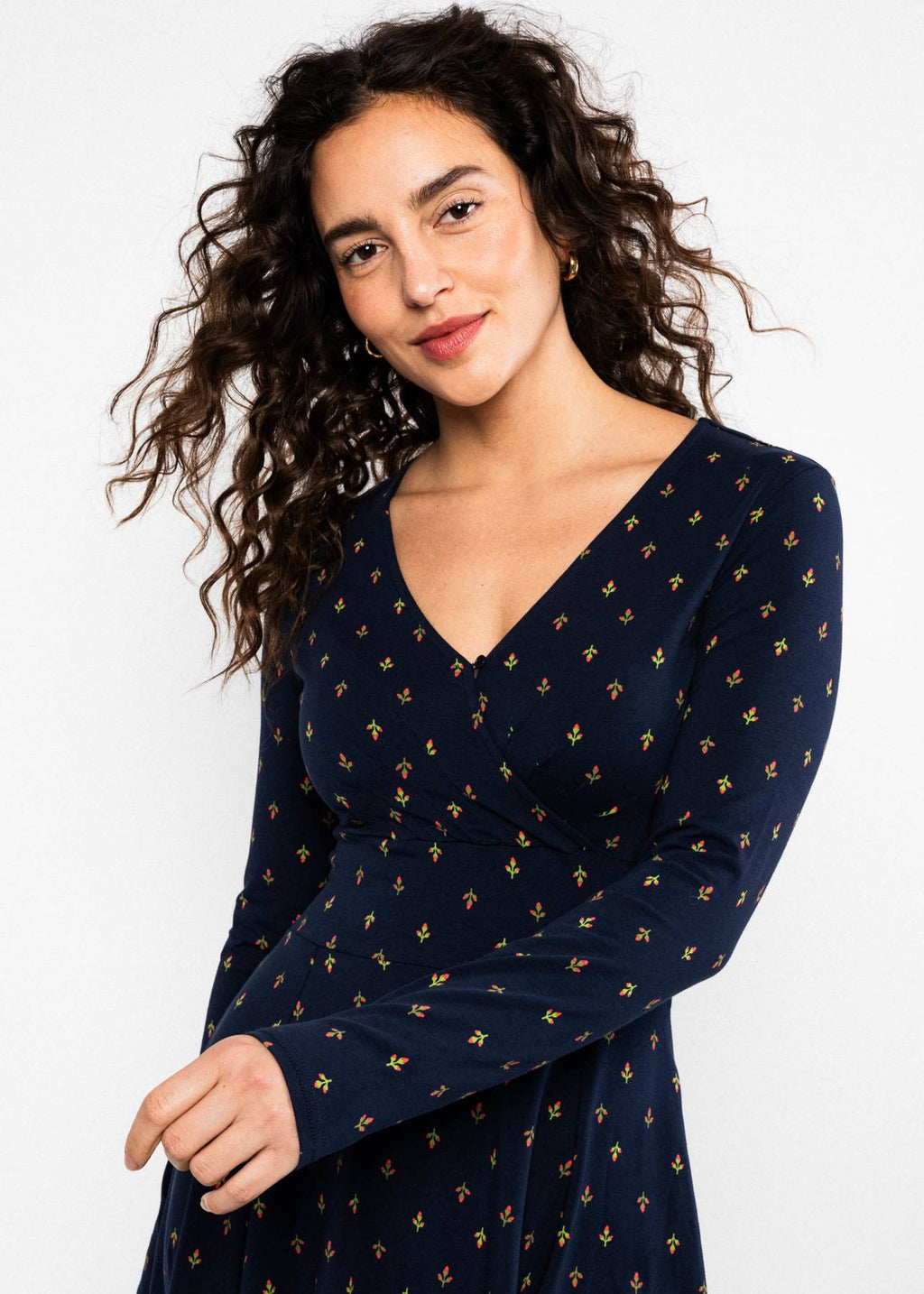Blutsgeschwister Kleid "Shalala Tralala" blau/gemustert