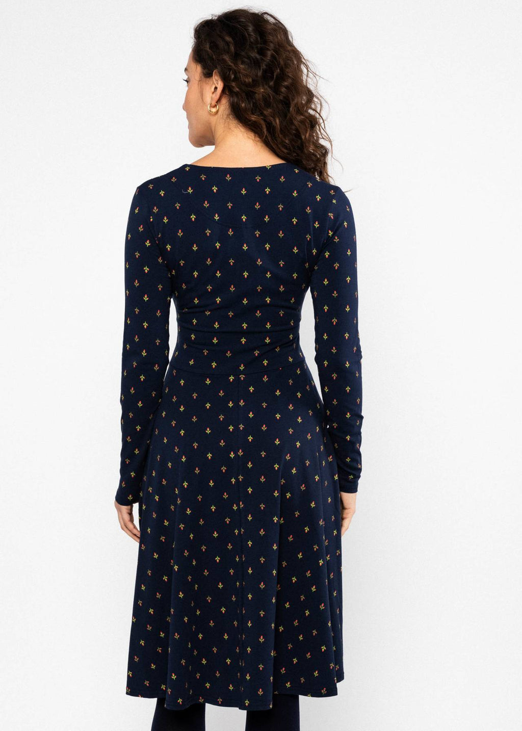 Blutsgeschwister Kleid "Shalala Tralala" blau/gemustert
