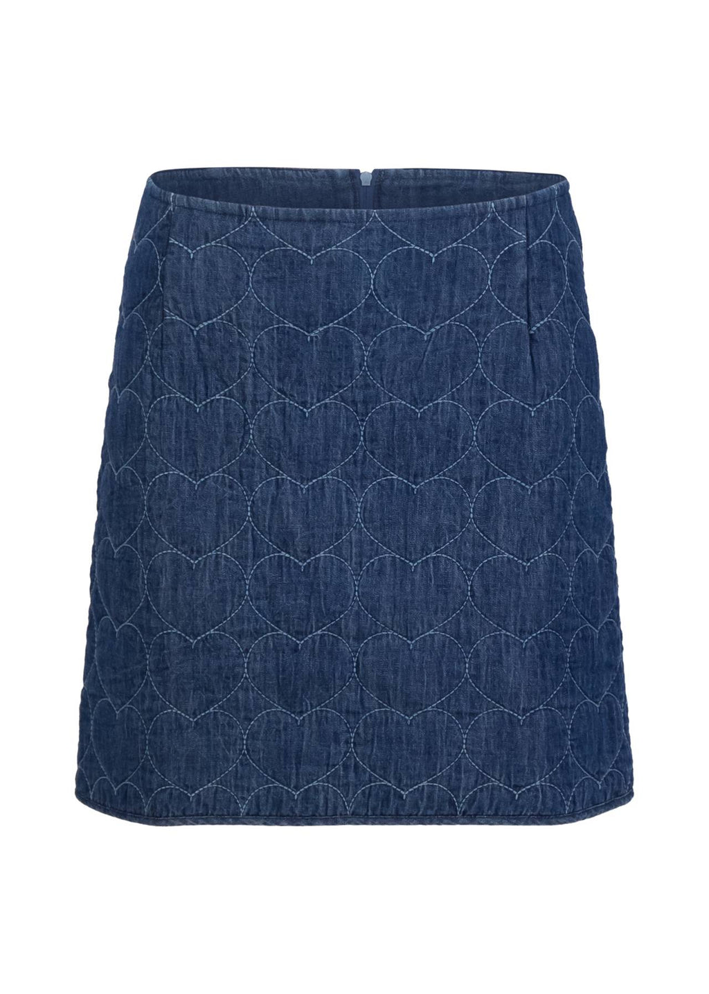 Blutsgeschwister Rock "Solène" blau/Herz