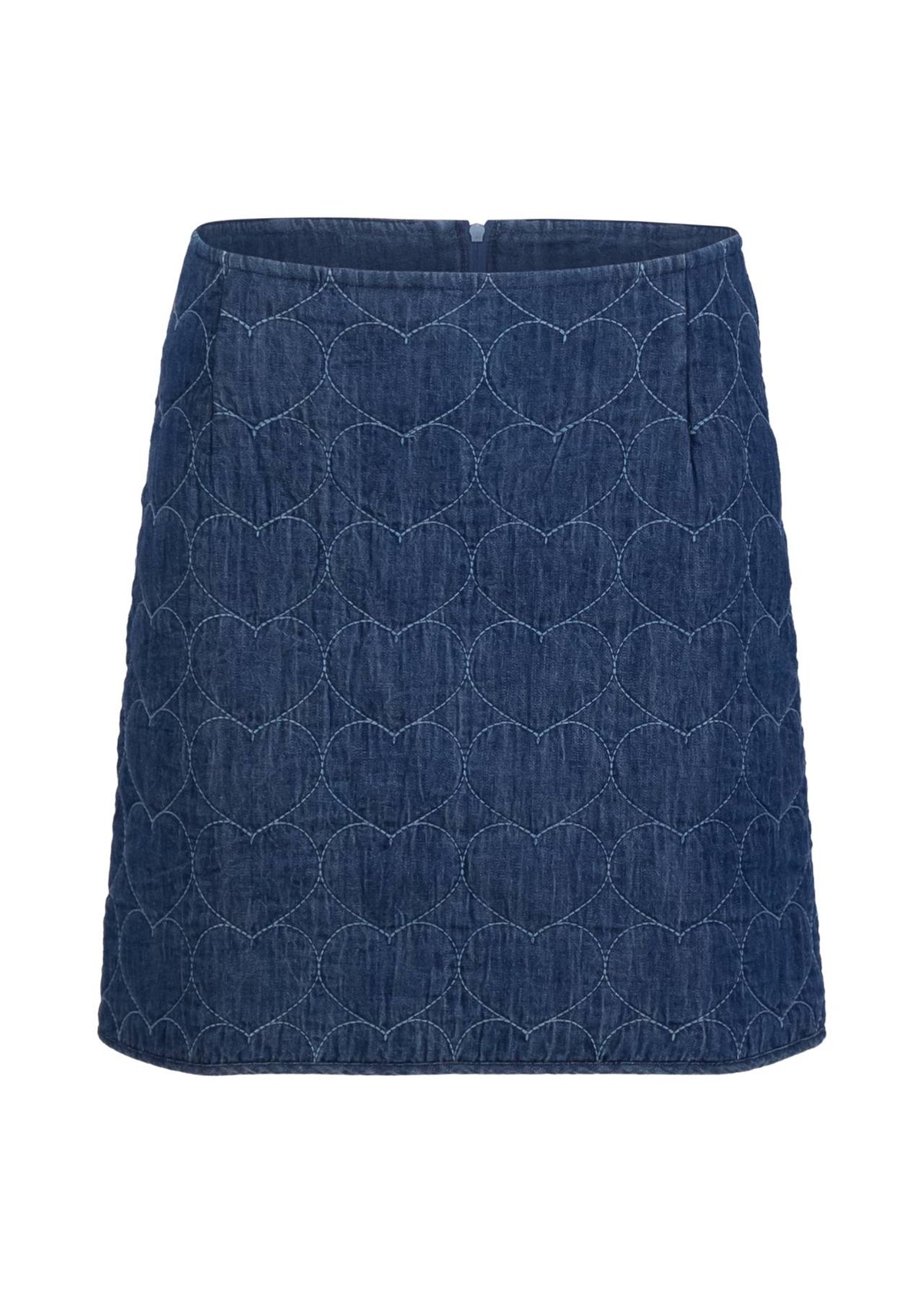 Blutsgeschwister Rock "Solène" blau/Herz