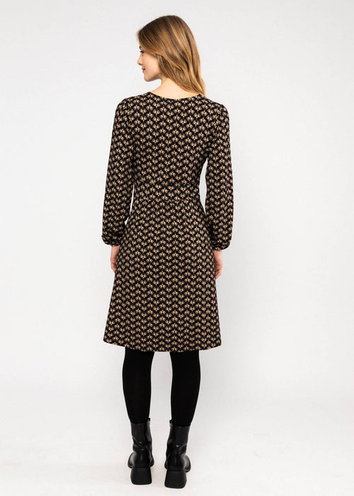 Blutsgeschwister Kleid "Something old Something new" schwarz/gemustert