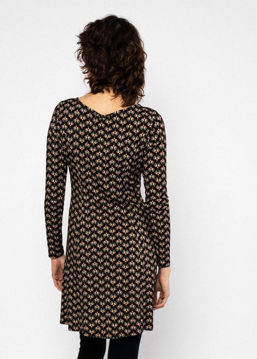 Blutsgeschwister Kleid "Swing Lovers" schwarz/gemustert