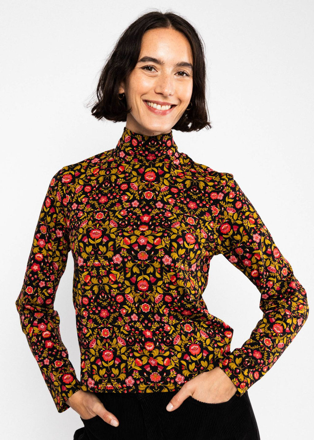 Blutsgeschwister Shirt "The Ease of Release" braun gemustert