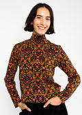 Blutsgeschwister Shirt "The Ease of Release" braun gemustert