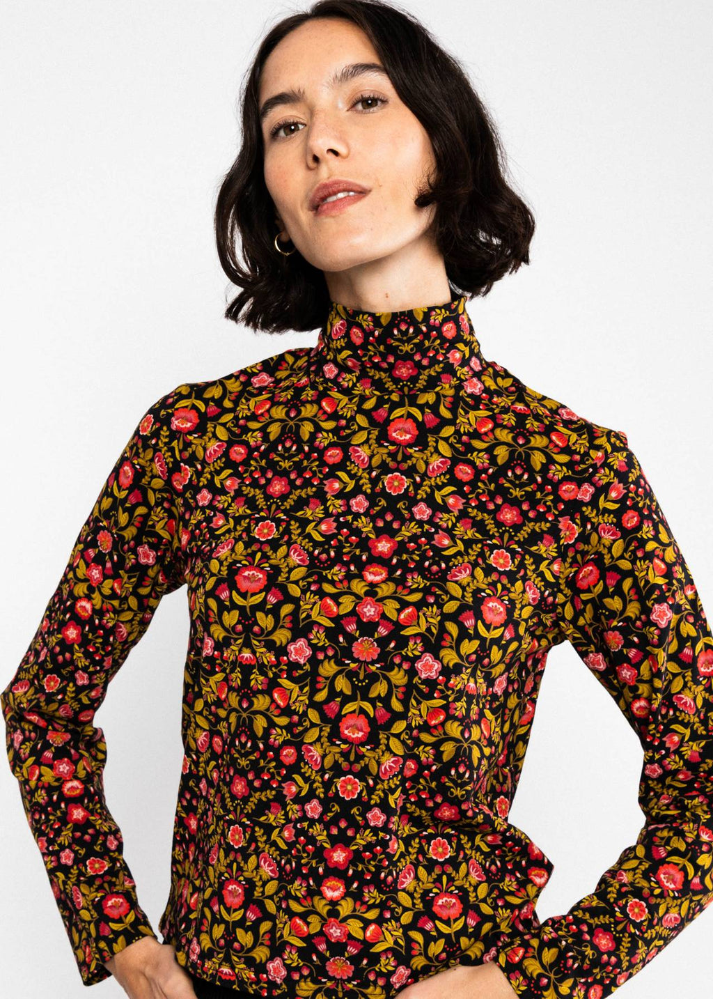 Blutsgeschwister Shirt "The Ease of Release" braun gemustert