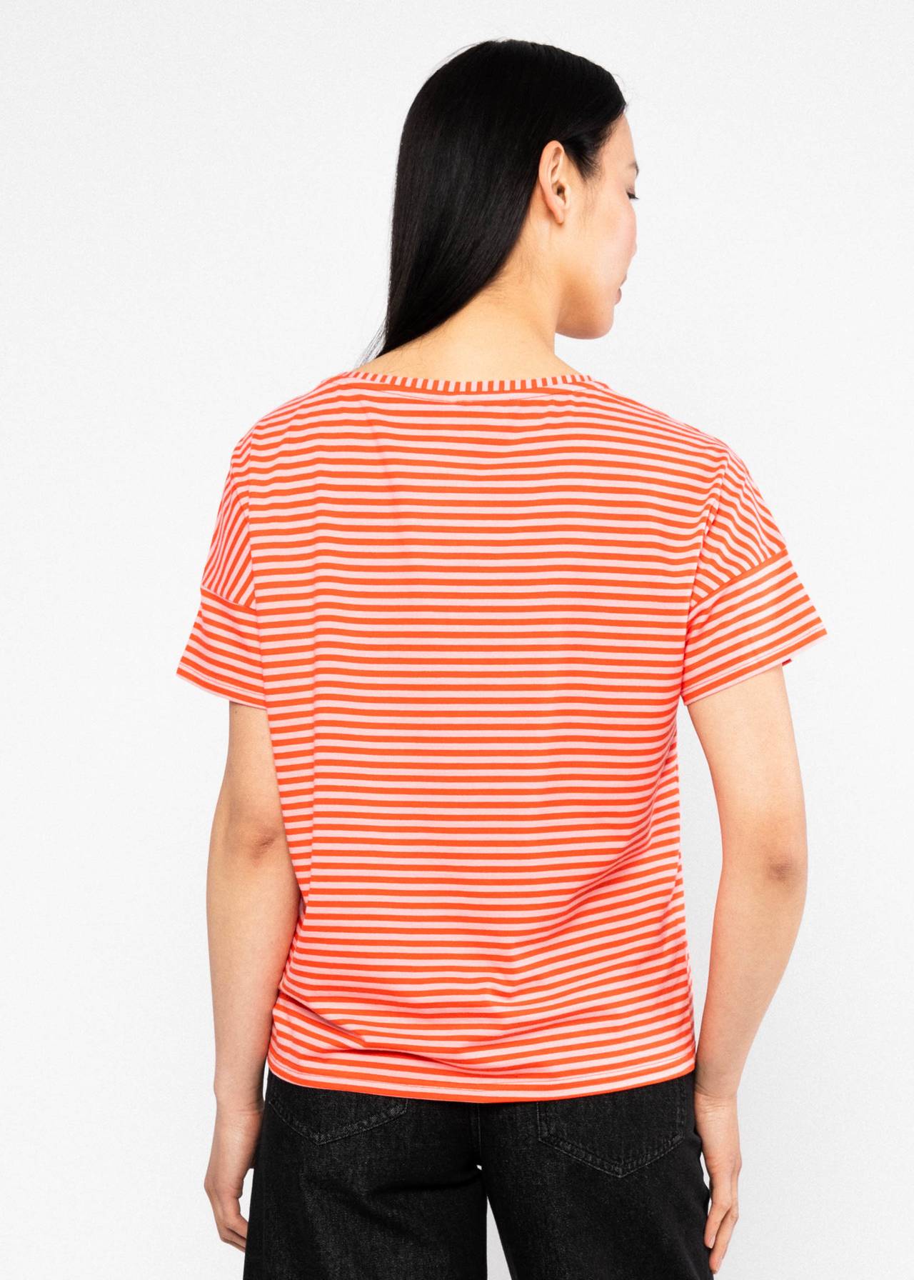 Blutsgeschwister Shirt "The Generous One" orange gestreift