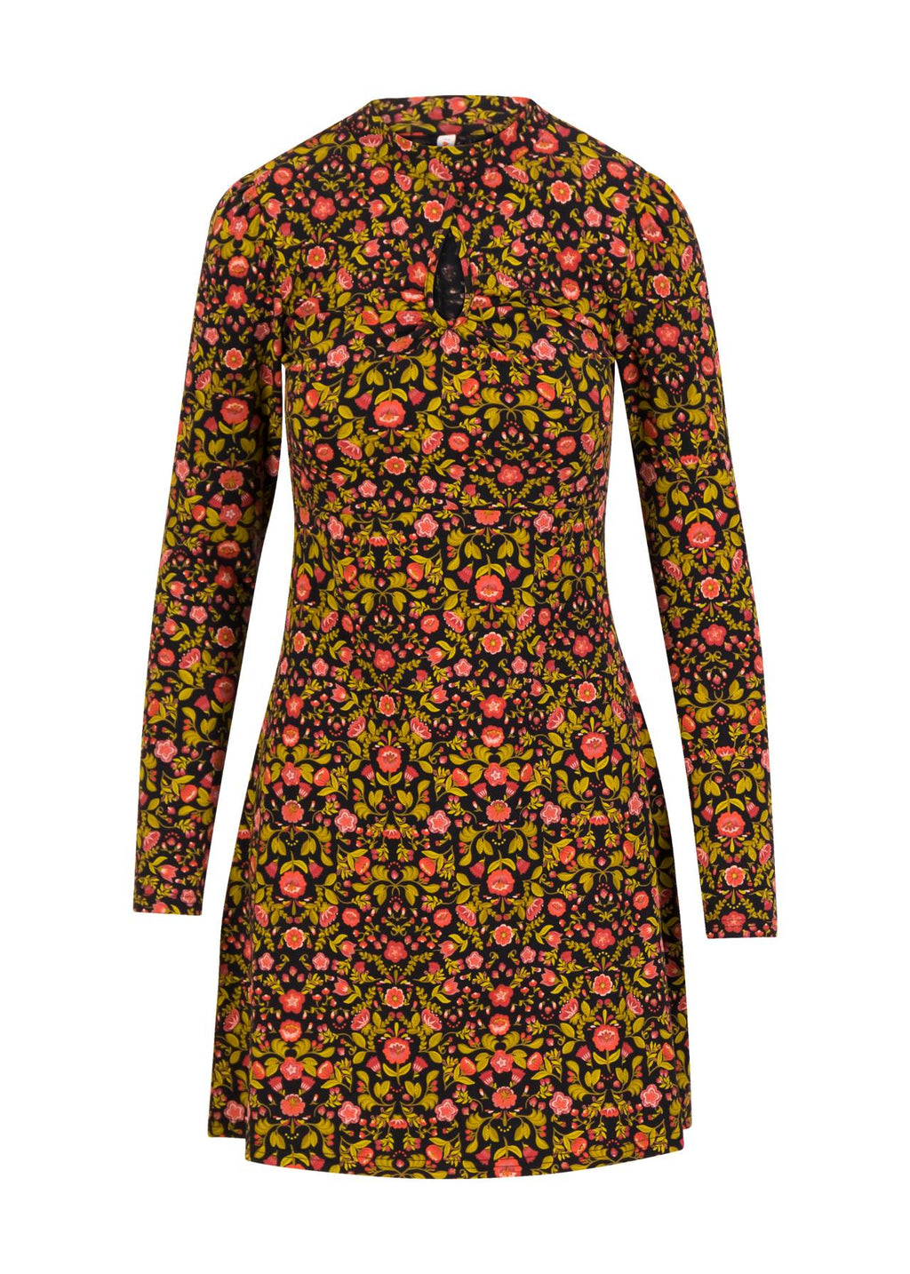 Blutsgeschwister Kleid "Tiny Peephole" braun/gemustert