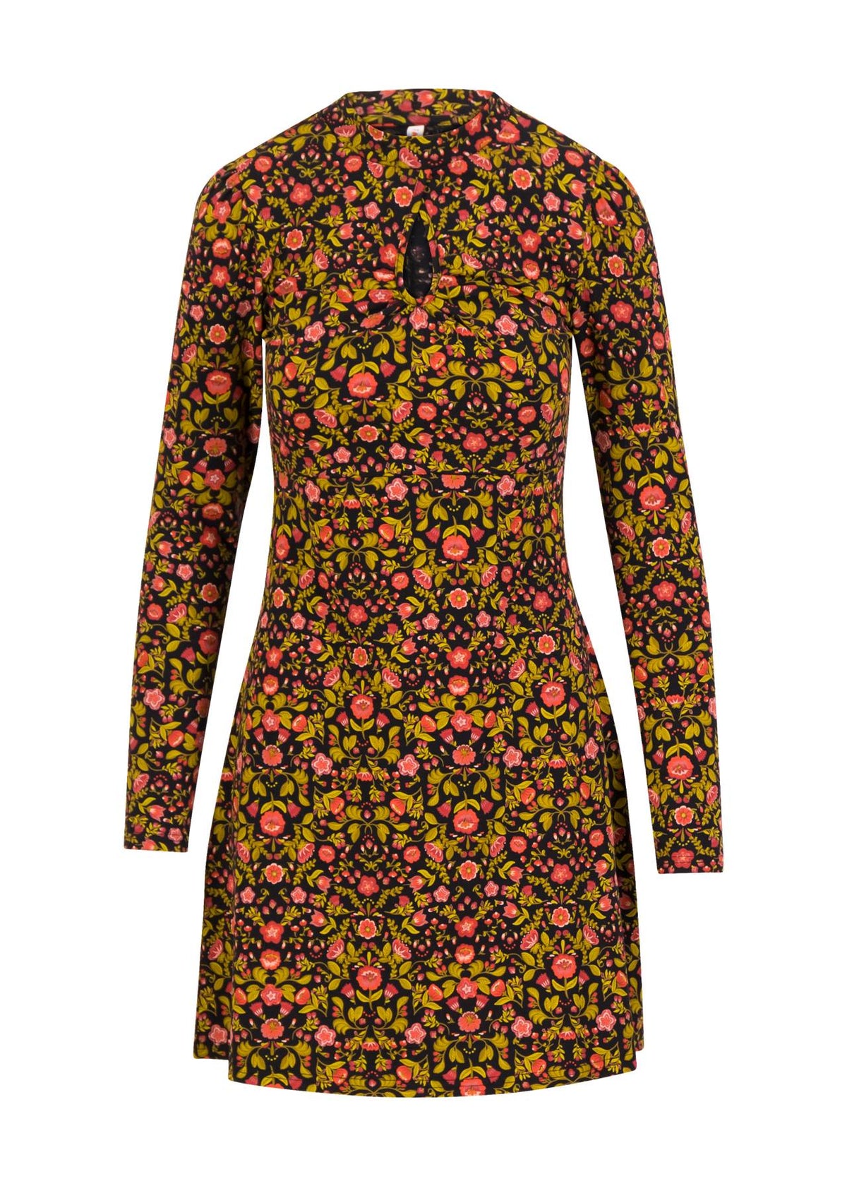 Blutsgeschwister Kleid "Tiny Peephole" braun/gemustert