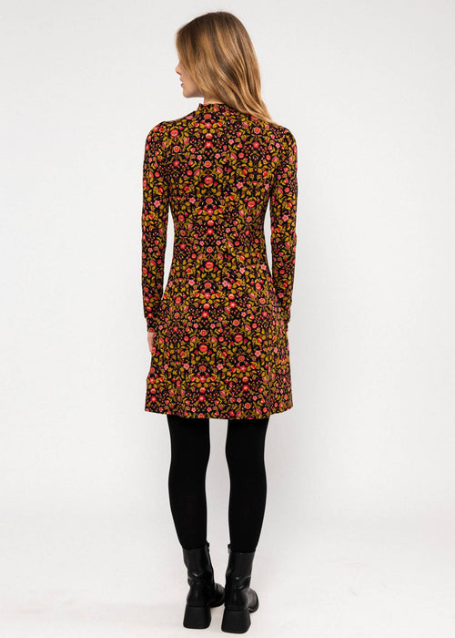Blutsgeschwister Kleid "Tiny Peephole" braun/gemustert