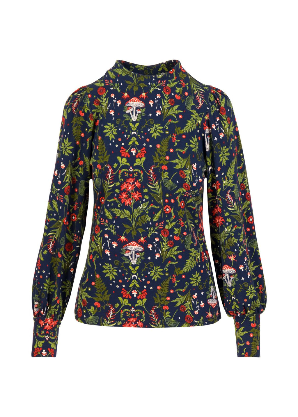 Blutsgeschwister Shirt "Whimsical Delight" blau/gemustert