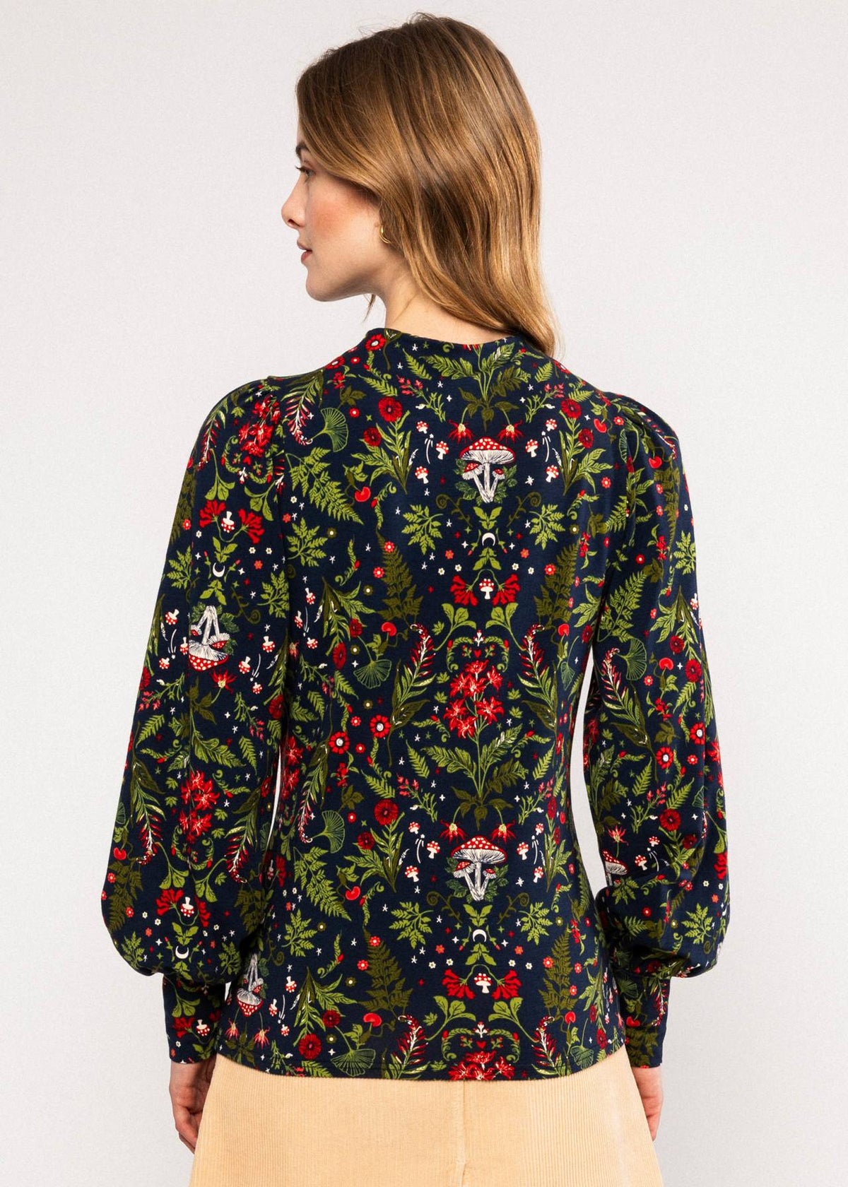 Blutsgeschwister Shirt "Whimsical Delight" blau/gemustert