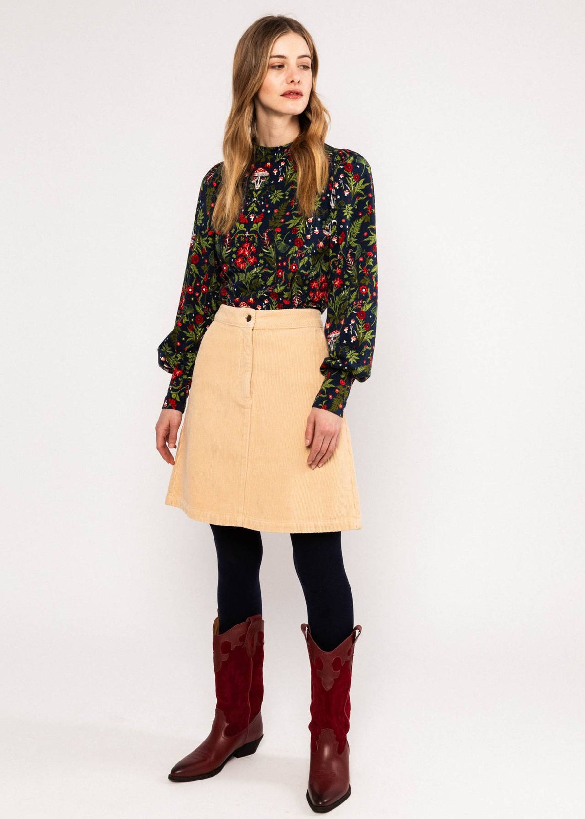 Blutsgeschwister Shirt "Whimsical Delight" blau/gemustert