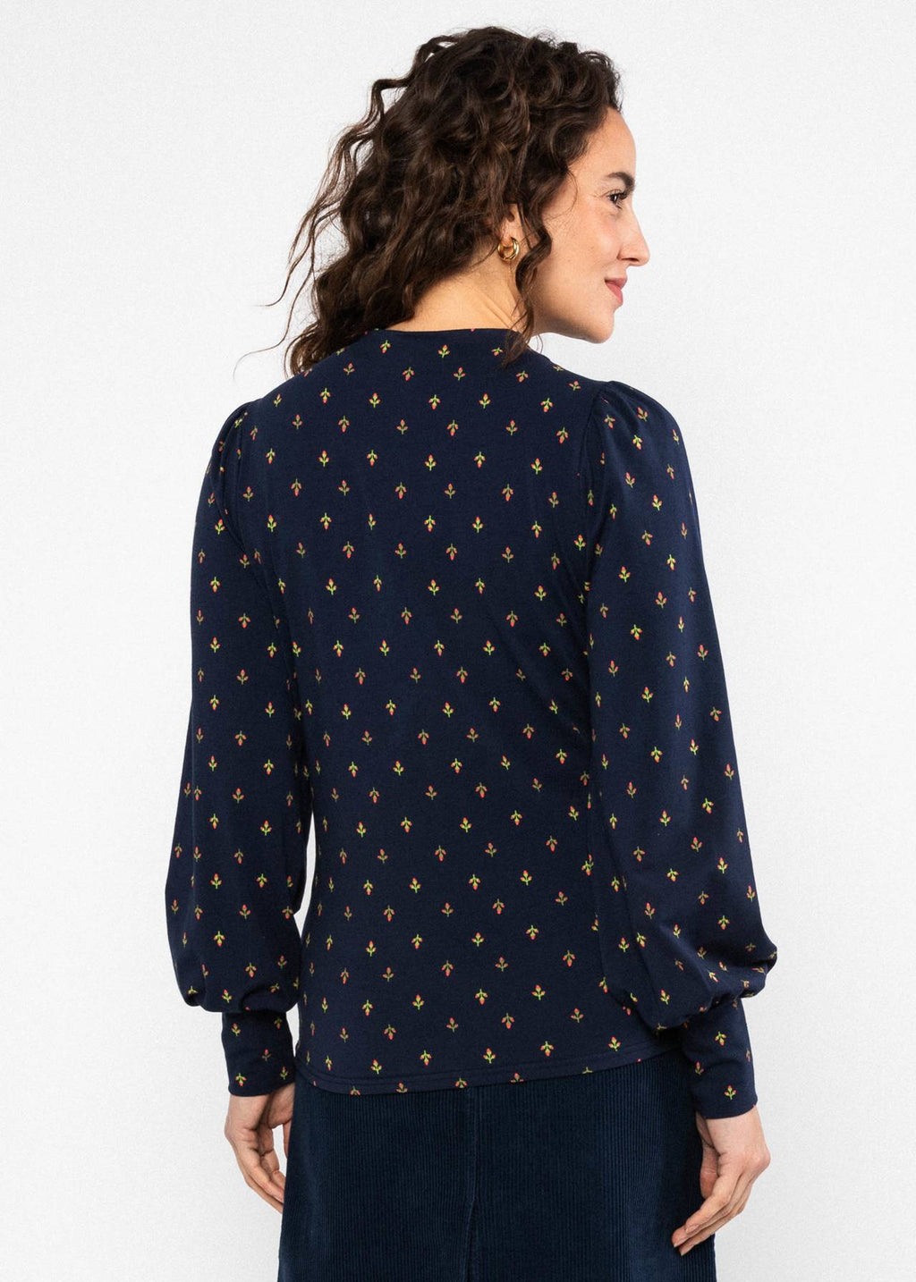 Blutsgeschwister Shirt "Whimsical Delight" blau/gemustert