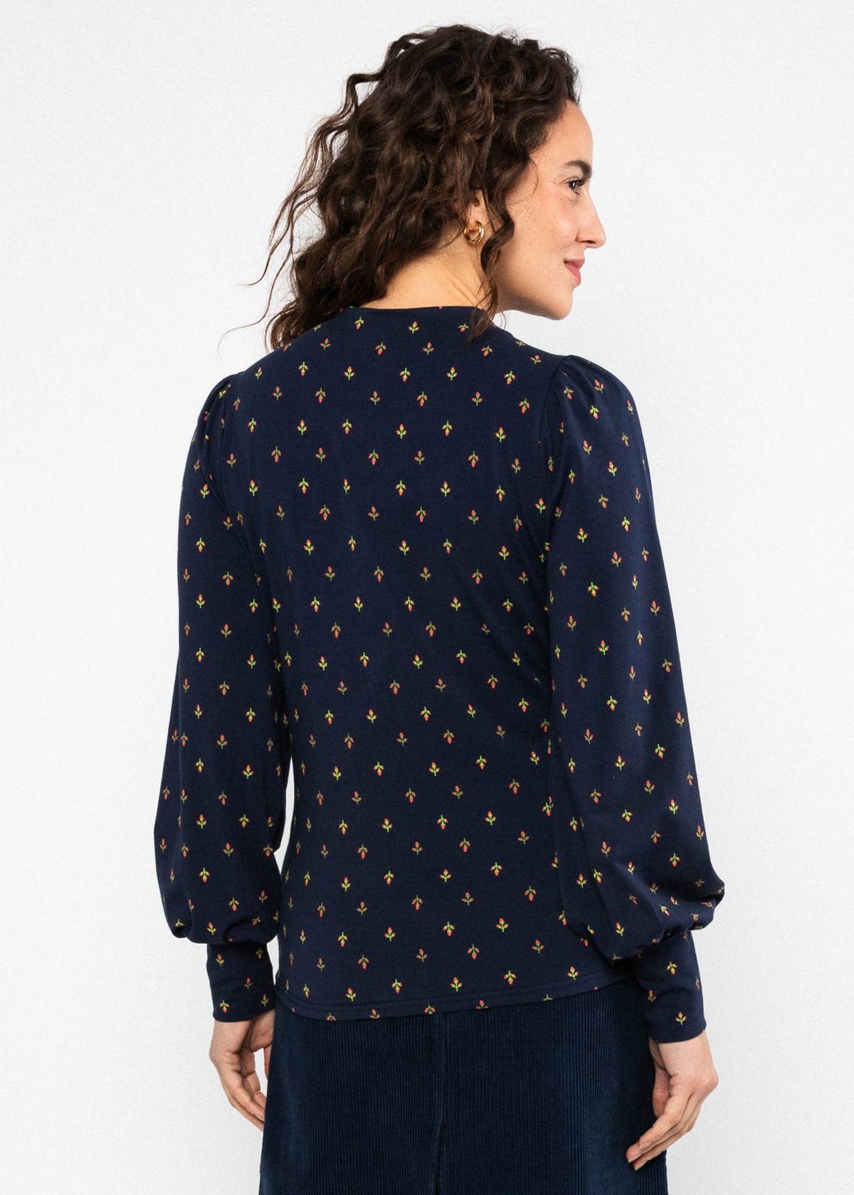 Blutsgeschwister Shirt "Whimsical Delight" blau/gemustert