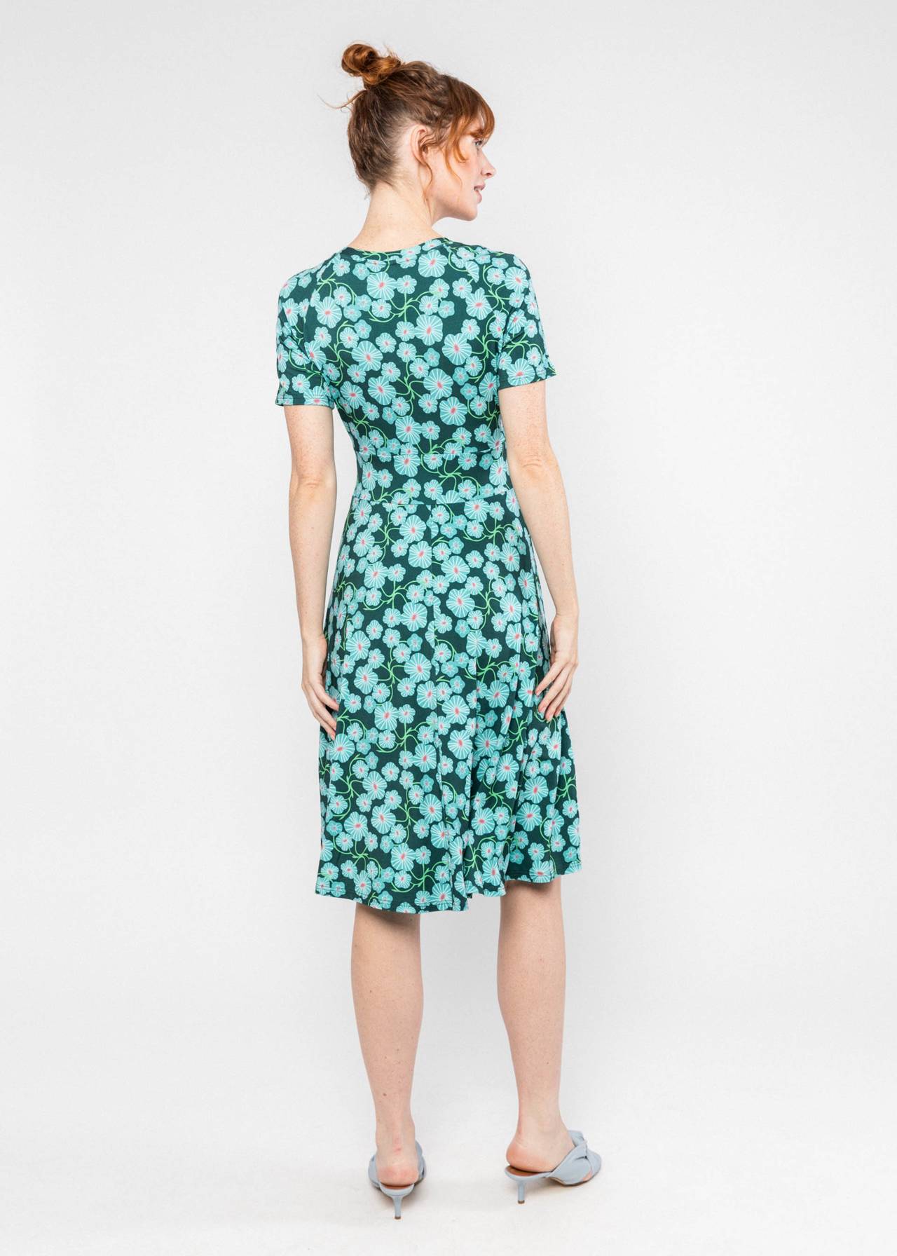 Blutsgeschwister Kleid "Zaubertal Heritage" hellblau/grün geblümt