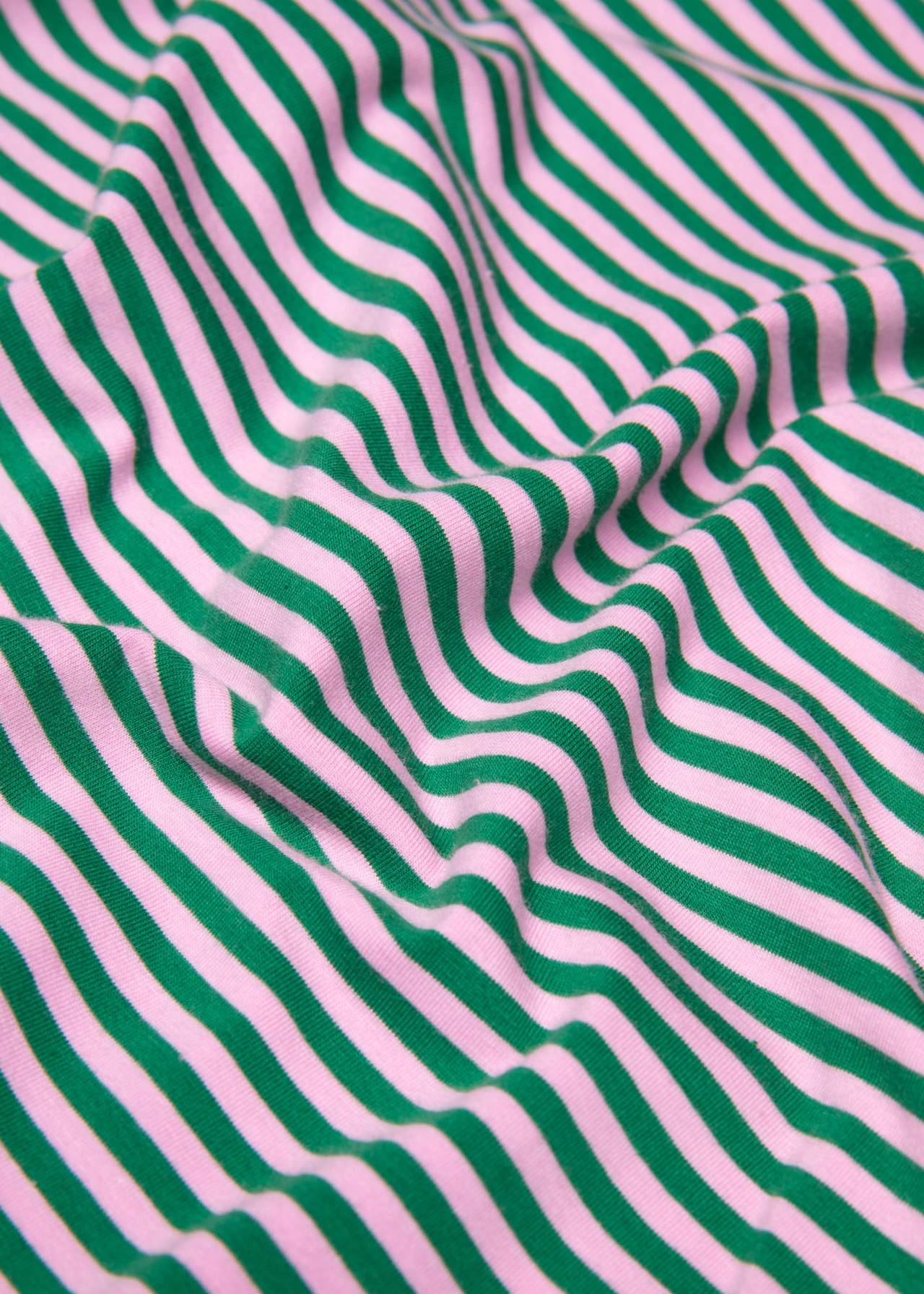 Blutsgeschwister Shirt "Oh Marine" grün/rosa gestreift