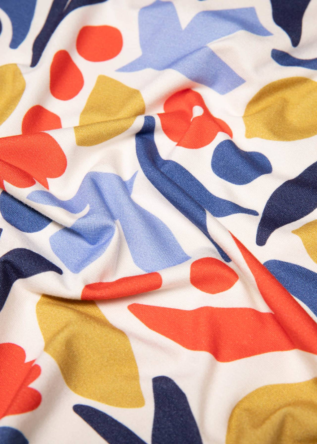 Blutsgeschwister Shirt "Flowgirl" weiß/orange/blau geblümt