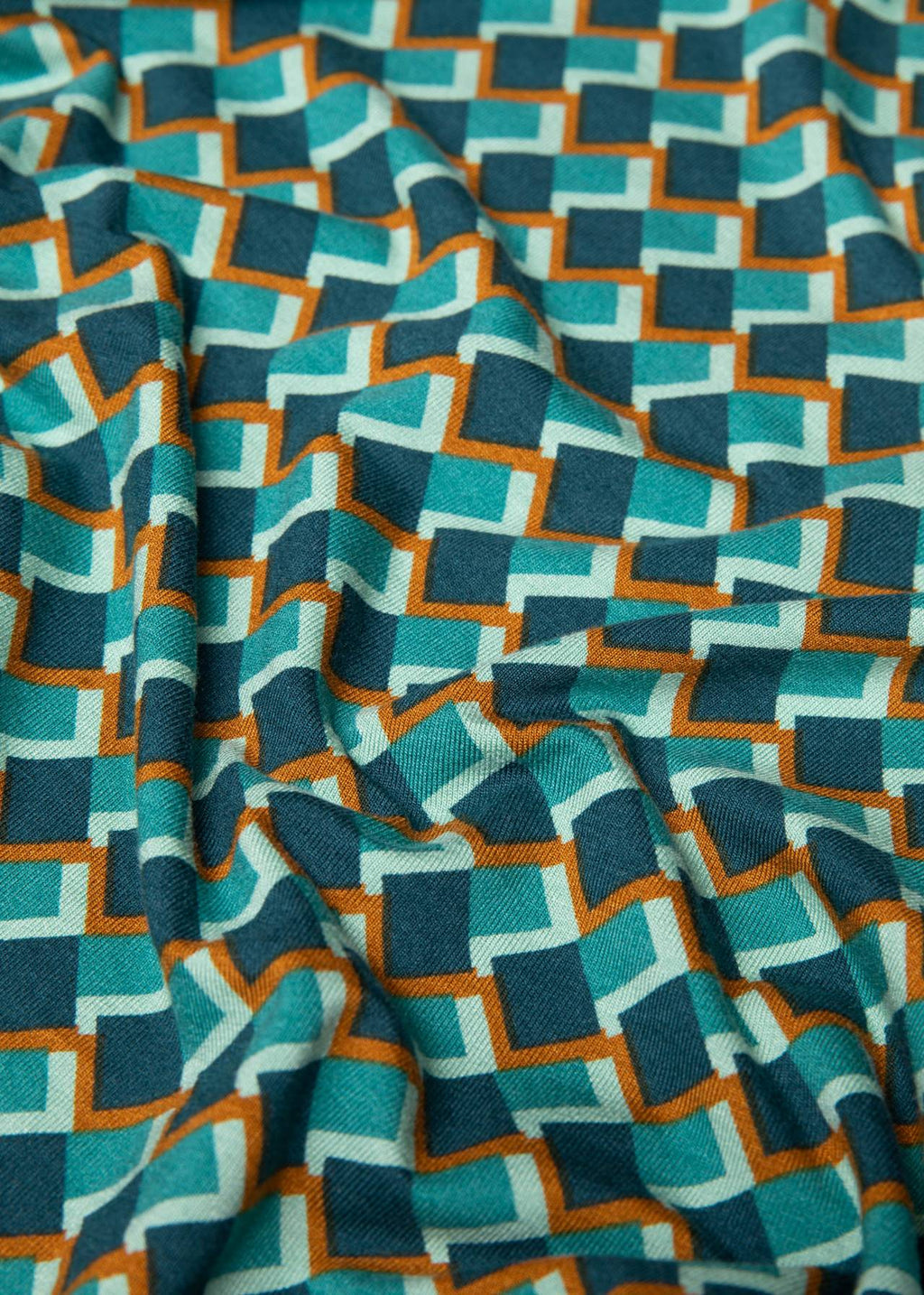 Blutsgeschwister Shirt "Oh my Knot" türkis/gemustert