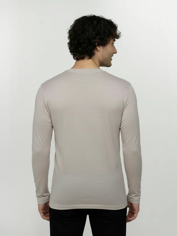 Greenbomb Shirt langarm "Sandstone" creme