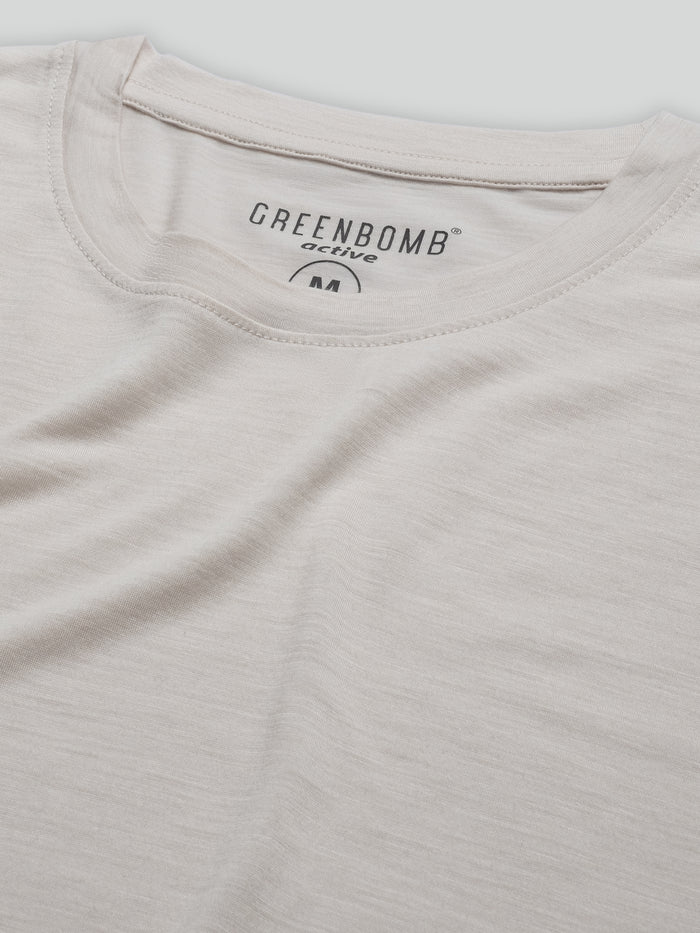 Greenbomb Shirt langarm "Sandstone" creme