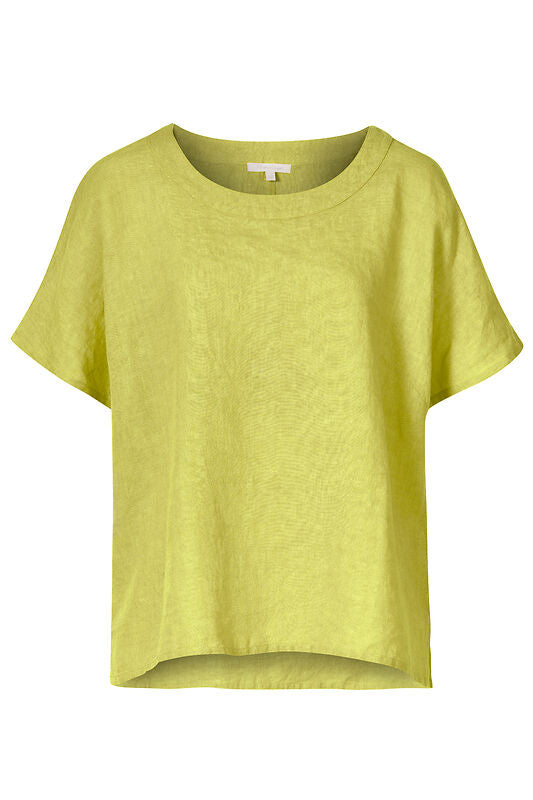 Himalaya Blusenshirt aus Leinen "Toppa" grün