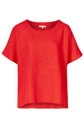 Himalaya Blusenshirt aus Leinen "Toppa" coralle