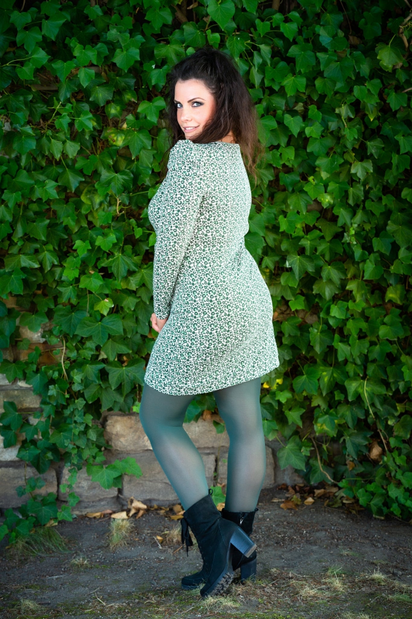 Miranda Merra Tunikakleid "Green Leo"