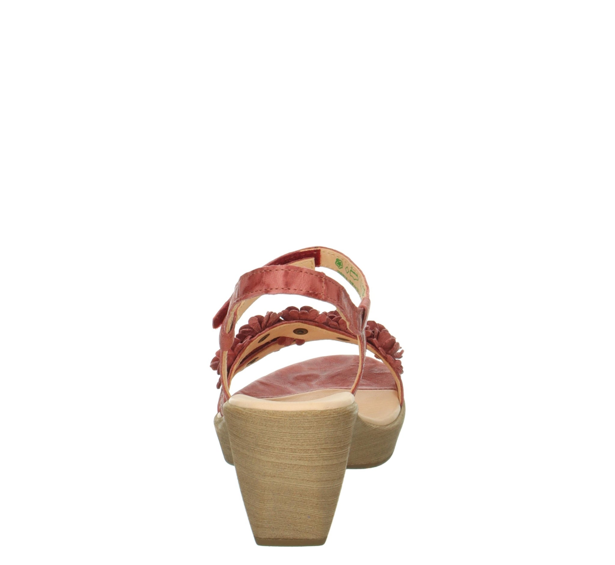 Think Sandalette "Zeppa" rosè/geblümt