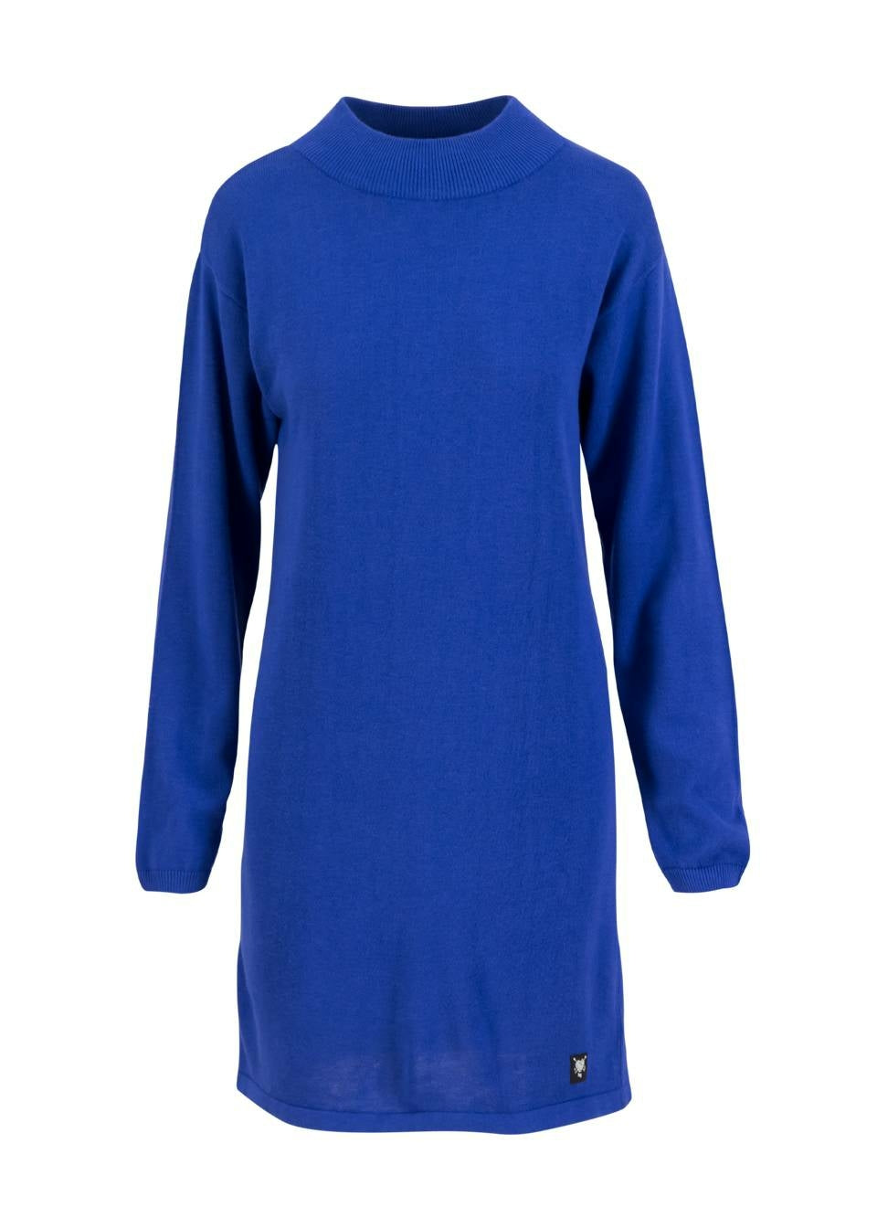Blutsgeschwister Kleid aus Strick "Straight and Easy" blau