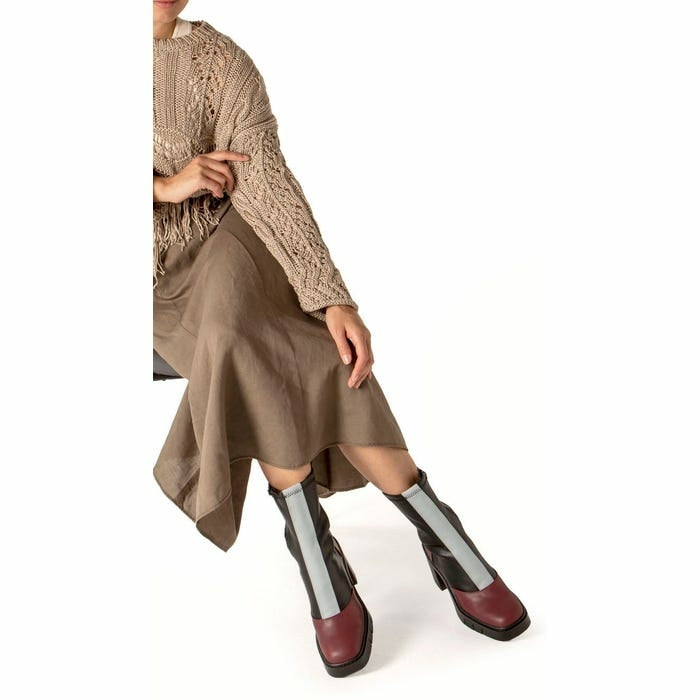 ART Stiefel Kurzschaft "Berna" rot/weiß/schwarz