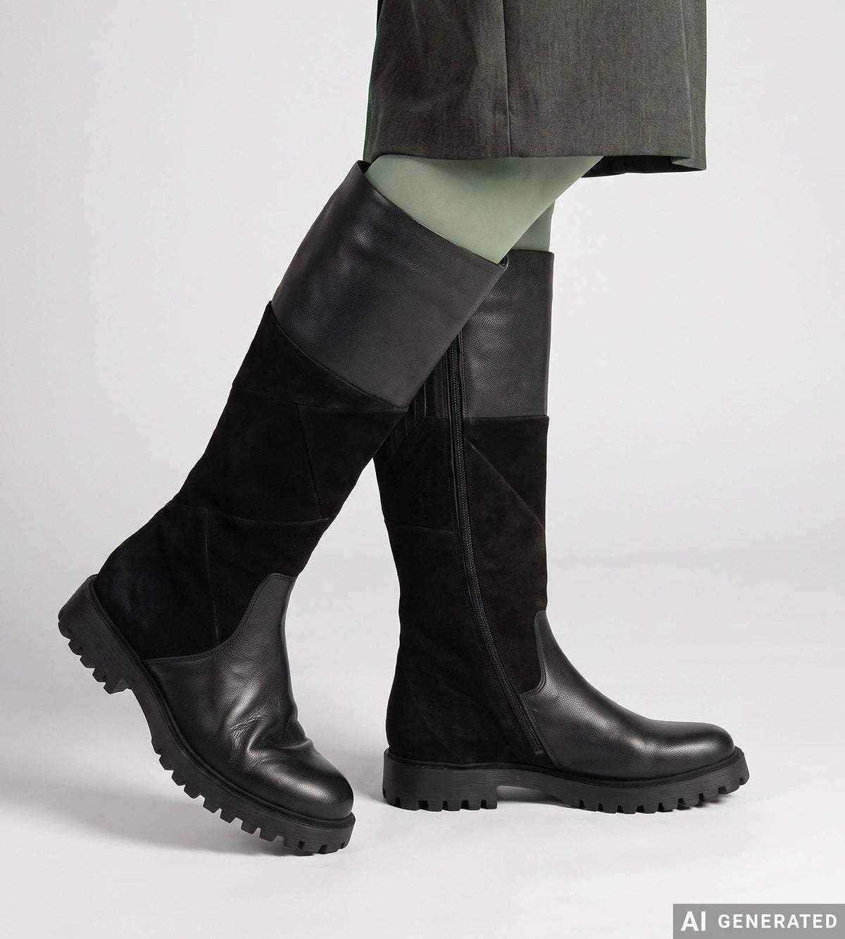 Think Stiefel "Trento" schwarz/Kombi