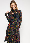 Blutsgeschwister Kleid "Miraculous Power Tralala Loop" blau/bunt gemustert