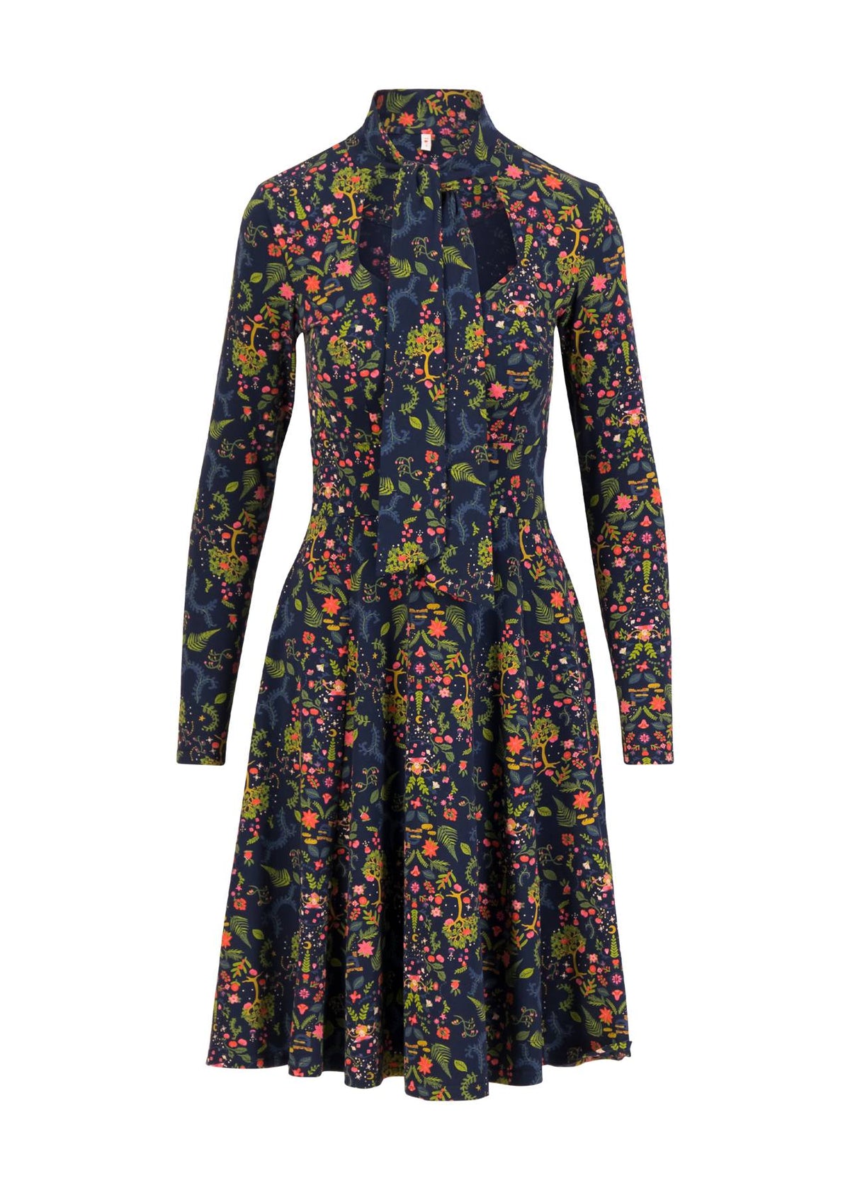 Blutsgeschwister Kleid "Miraculous Power Tralala Loop" blau/bunt gemustert