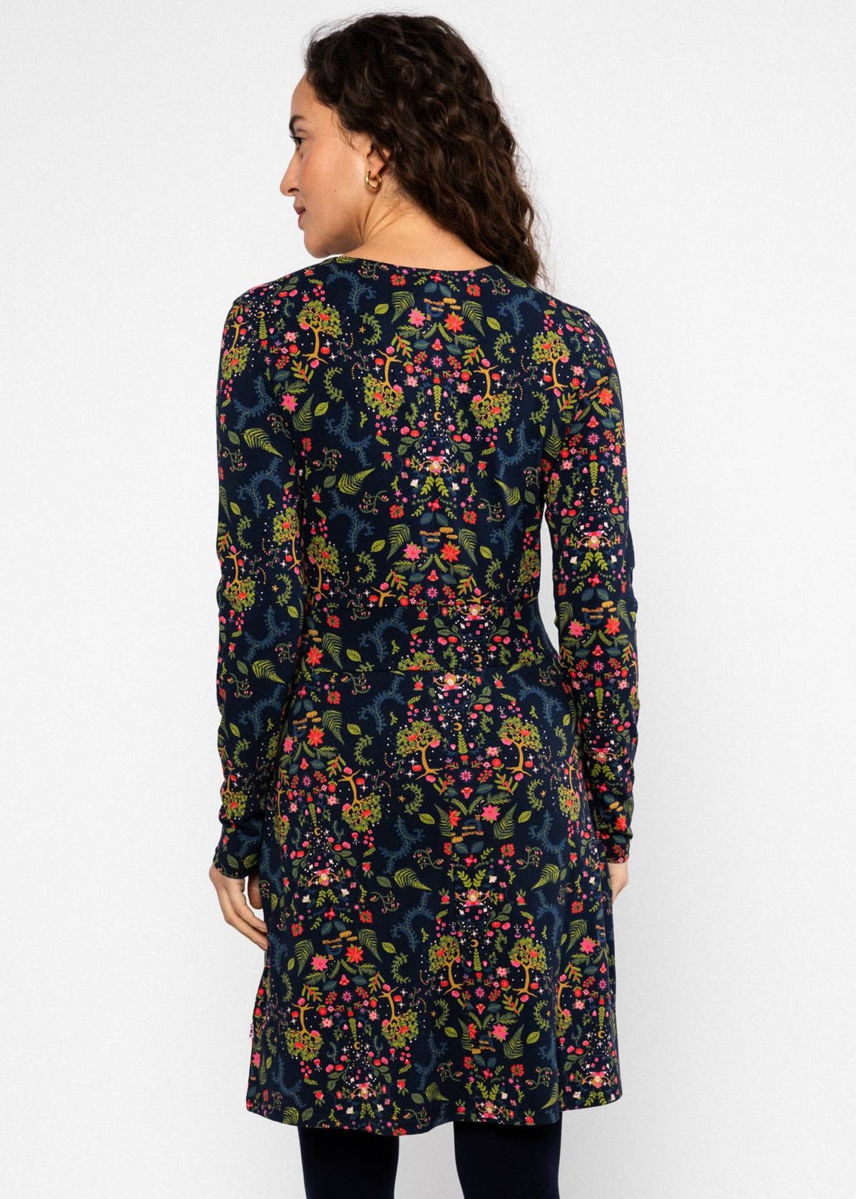 Blutsgeschwister Kleid "Hootchy Kootchy Petite" blau/bunt gemustert