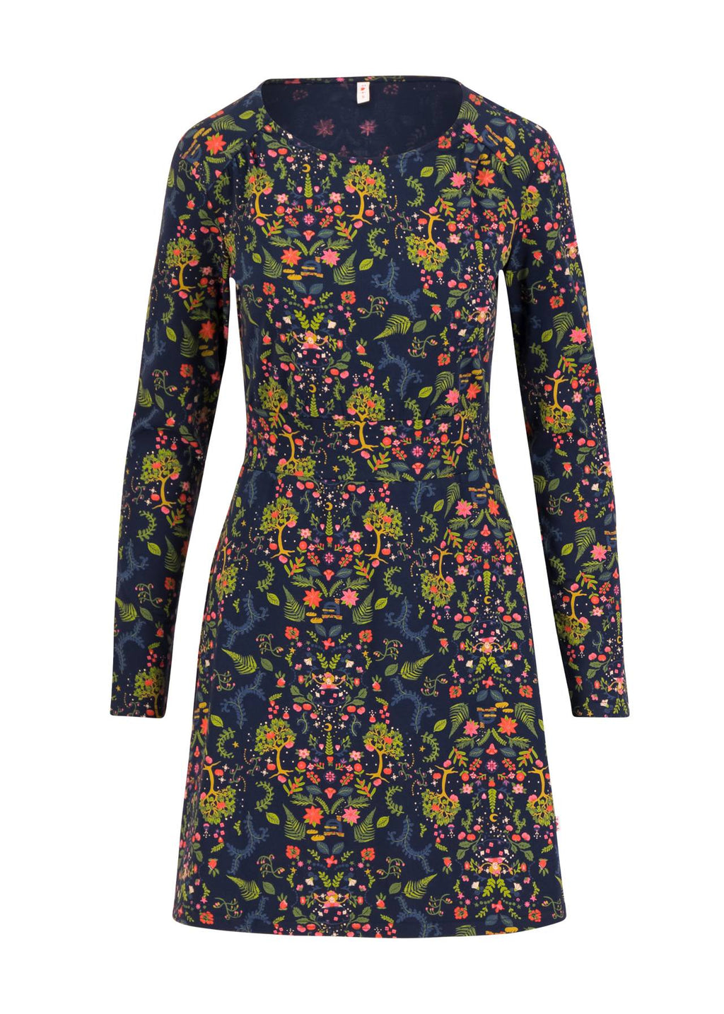 Blutsgeschwister Kleid "Hootchy Kootchy Petite" blau/bunt gemustert
