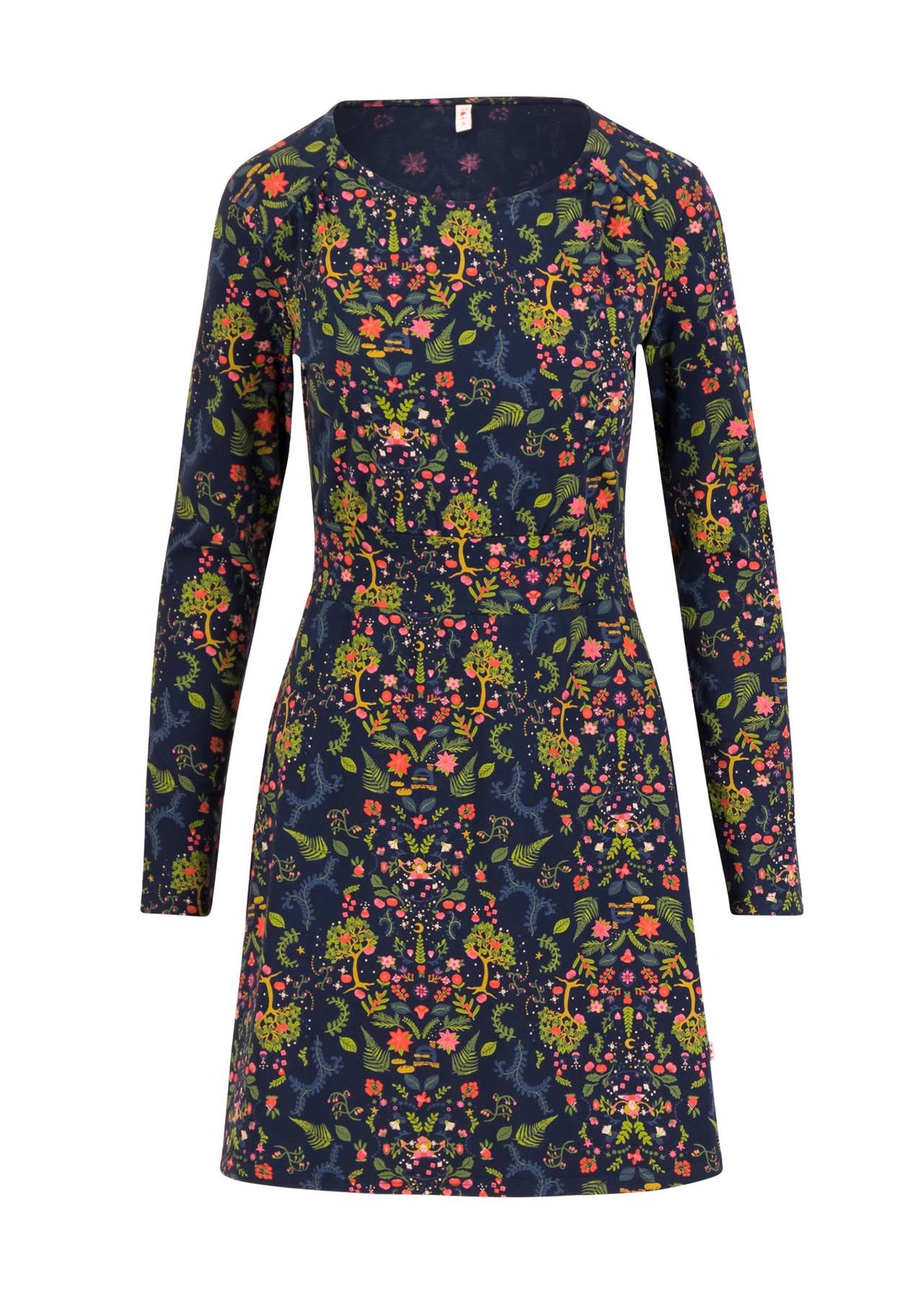 Blutsgeschwister Kleid "Hootchy Kootchy Petite" blau/bunt gemustert