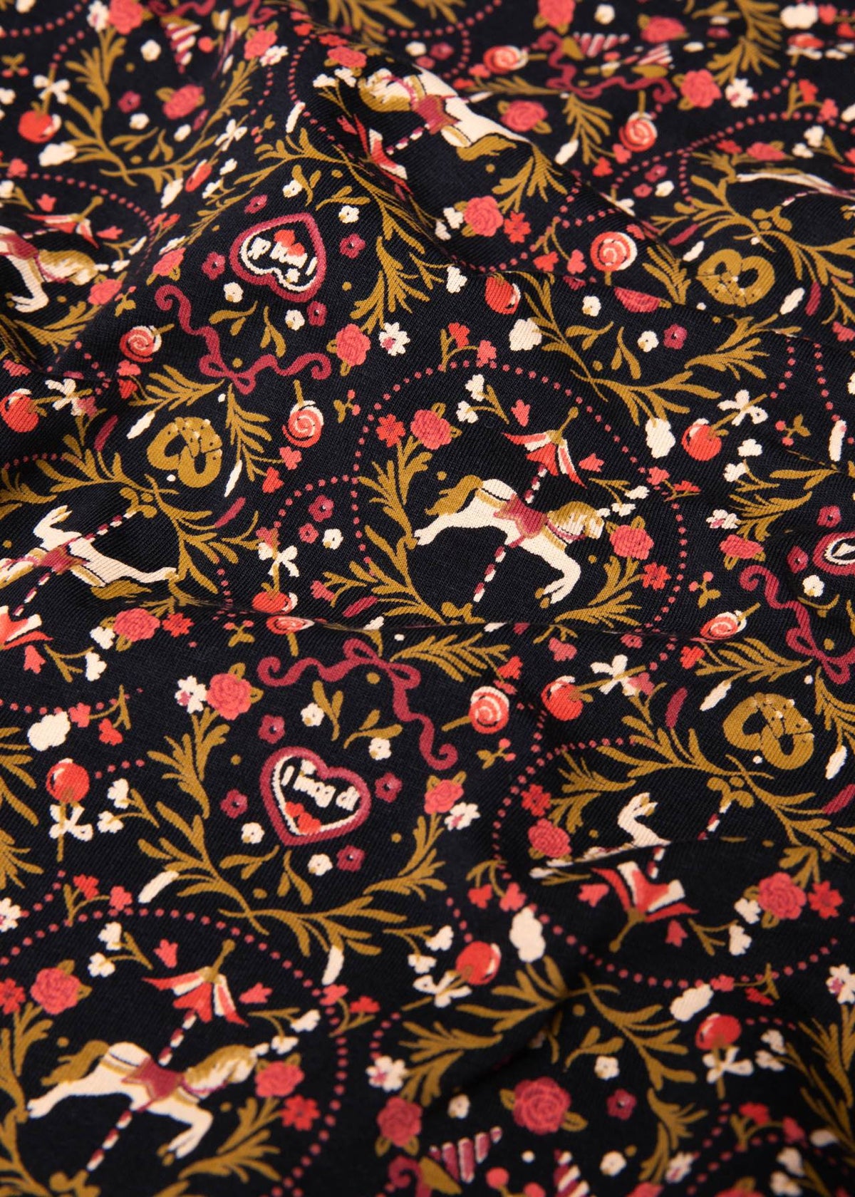 Blutsgeschwister Kleid "Hootchy Kootchy Petite" schwarz/bunt gemustert