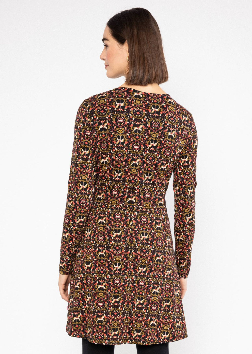 Blutsgeschwister Kleid "Hootchy Kootchy Petite" schwarz/bunt gemustert